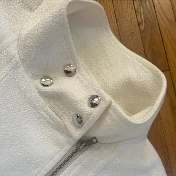 IRO Hollie Bomber Jacket White | 36 Fr / Small US - Picture 6 of 6